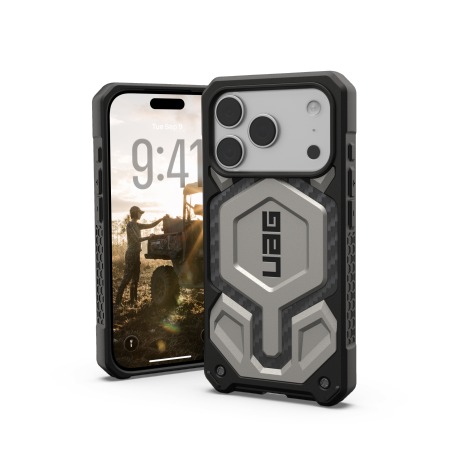 UAG Monarch Pro MagSafe-fodral för iPhone 17 Pro - titan