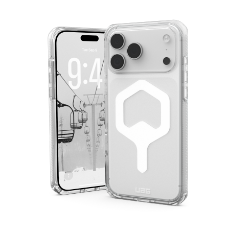 UAG Plyo MagSafe-fodral för iPhone 17 Pro Max - Klar och vit