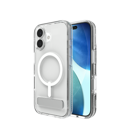 ZAGG Crystal Palace Snap KS MagSafe-fodral med stativ för iPhone 17 - Klar