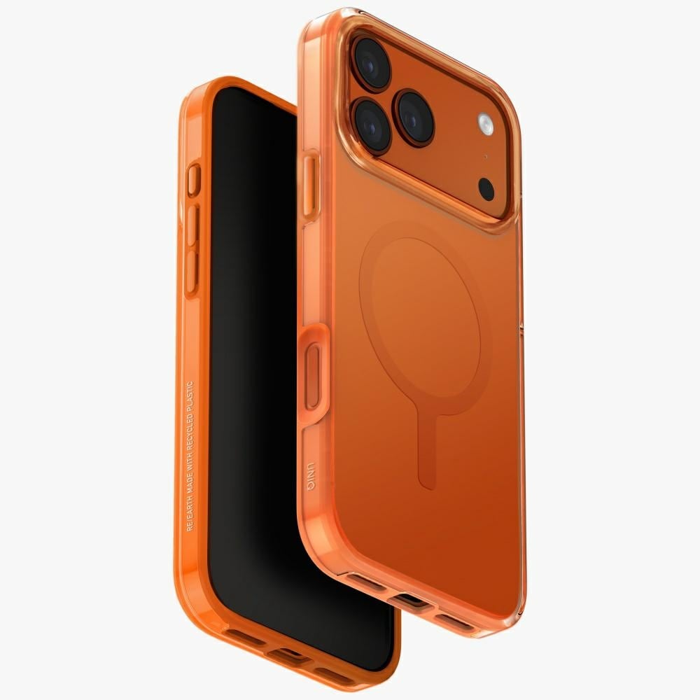 Uniq Clario Magclick laddningsfodral för iPhone 17 Pro Max - Orange