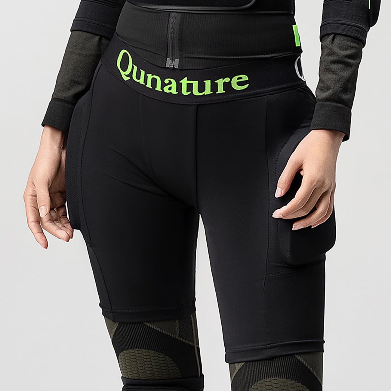 Qunature Ski Hip Protectors - Basic XL Ski Snowboard Skøyter - Svart