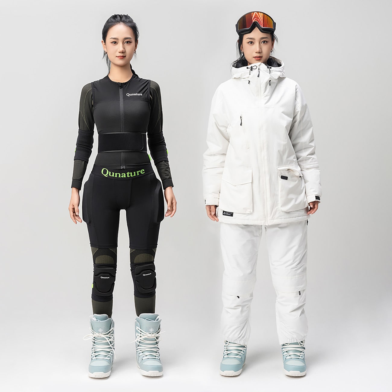 Qunature Ski Hip Protectors - Basic XL Ski Snowboard Skøyter - Svart