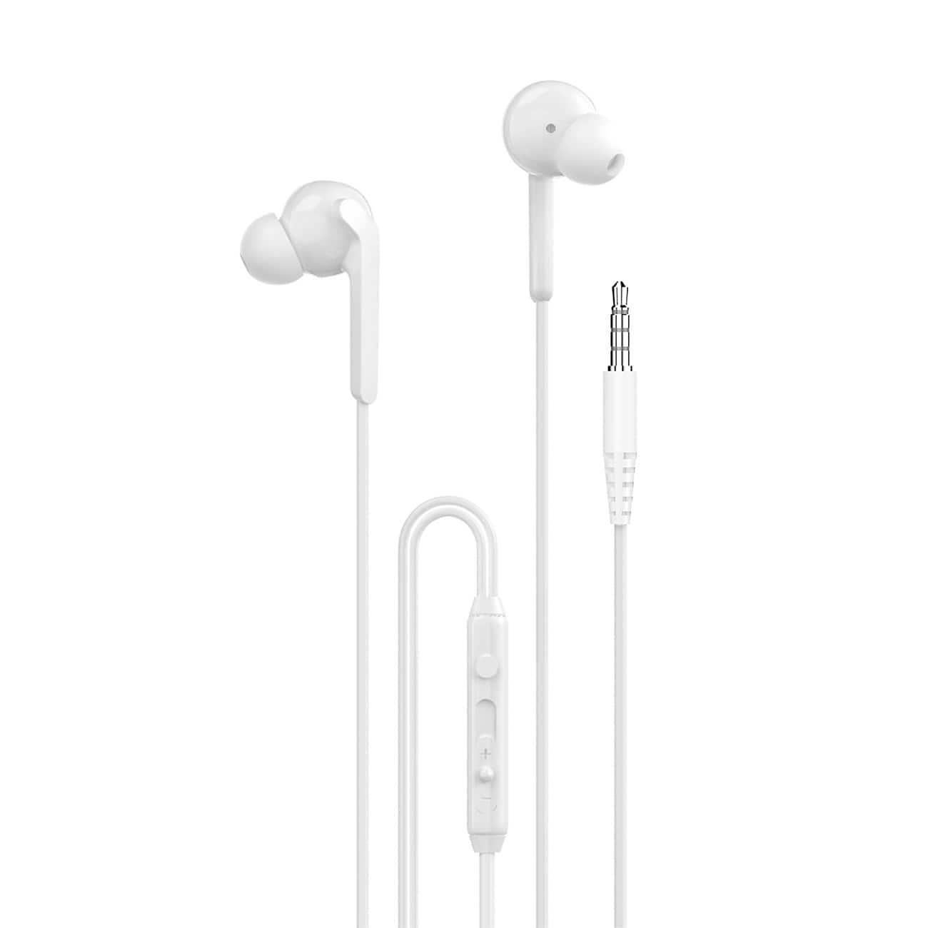 Dudao X3+ trådbundna USB-C in-ear-hörlurar - vit