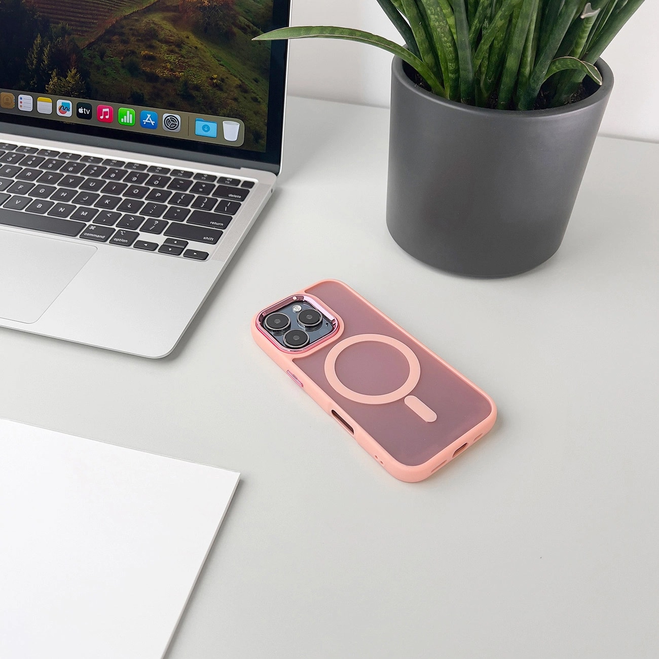 Fashion Case til Samsung Galaxy S26 Ultra kompatibel med MagSafe - pink
