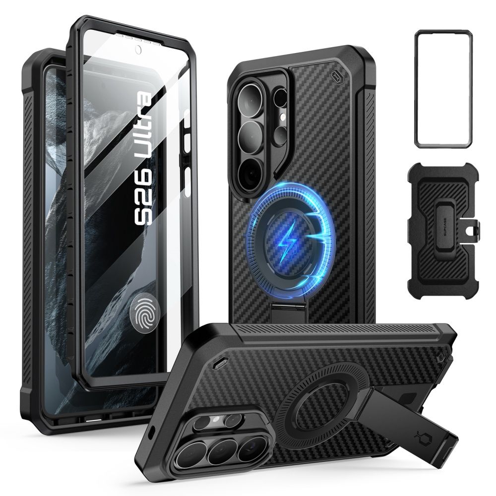 Supcase Unicorn Beetle Pro Mag MagSafe 2-Set Fodral för Samsung Galaxy S26 Ultra - Svart