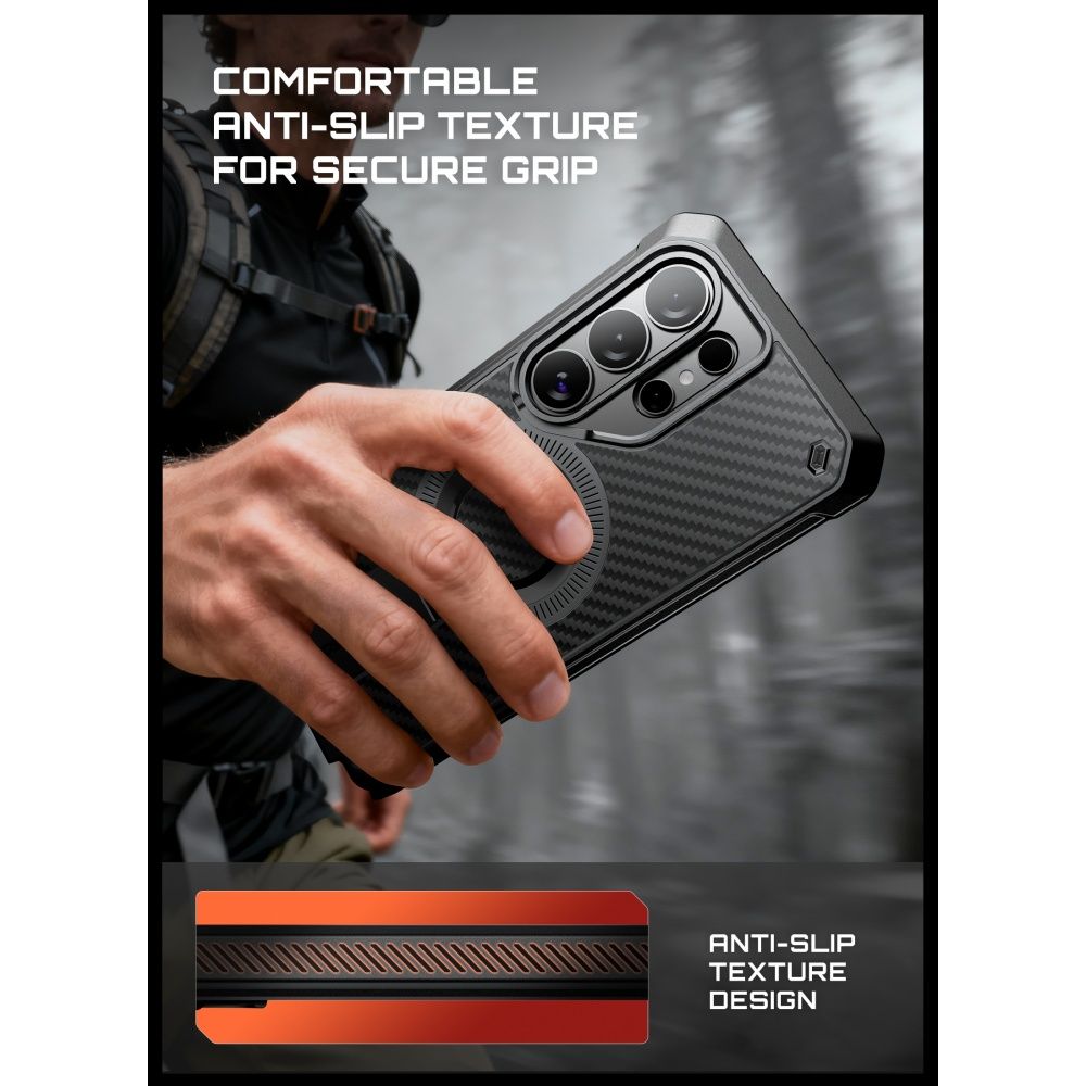 Supcase Unicorn Beetle Pro Mag MagSafe 2-Set Fodral för Samsung Galaxy S26 Ultra - Svart