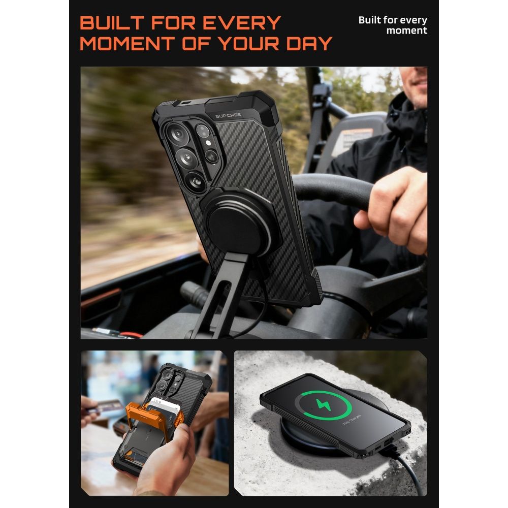 Supcase UB Grip Mag MagSafe-fodral för Samsung Galaxy S26 Ultra - Svart