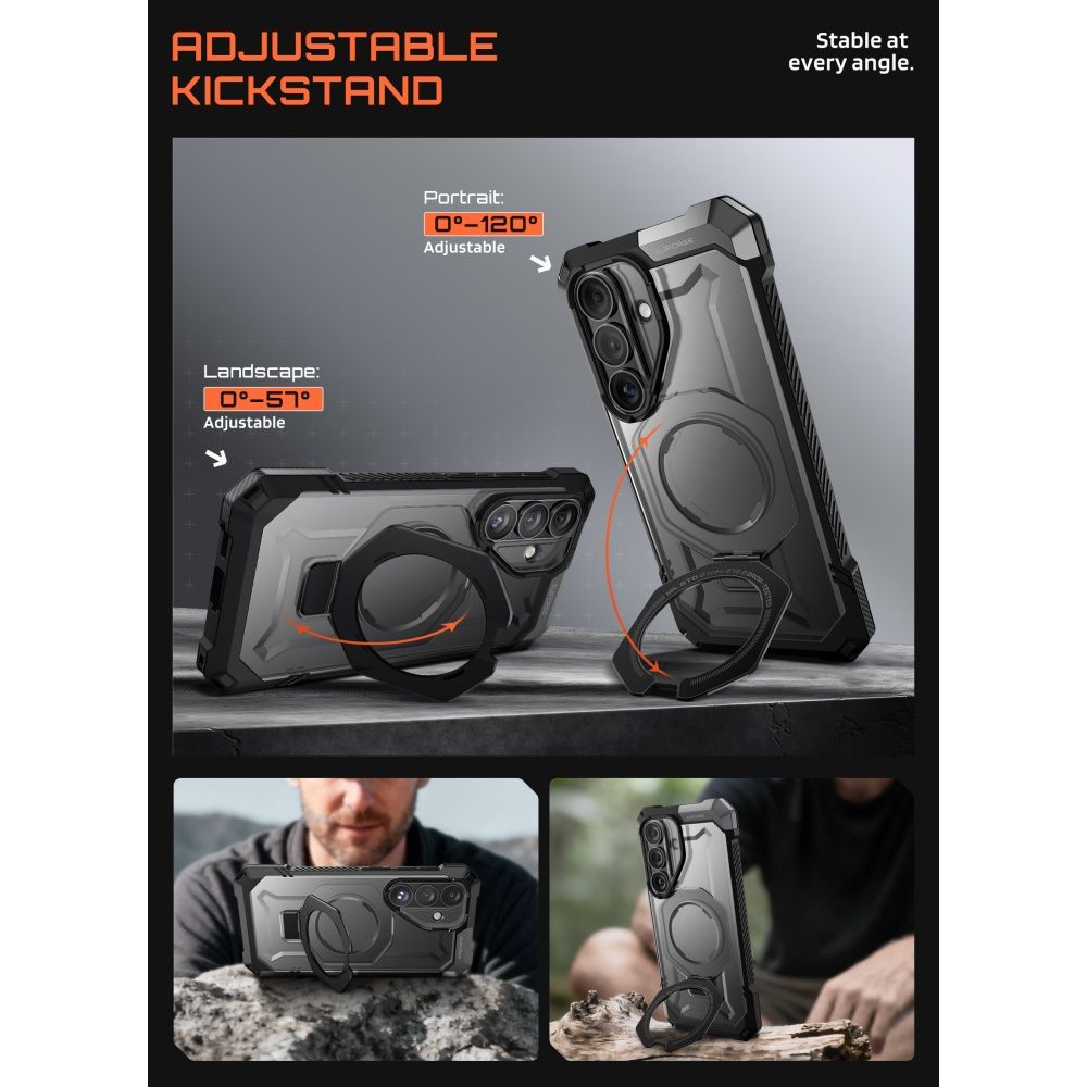 Supcase UB Grip Mag MagSafe-fodral för Samsung Galaxy S26 - Svart