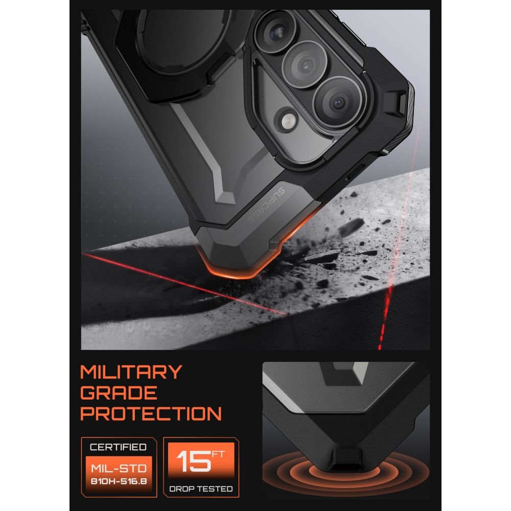 Supcase UB Grip Mag MagSafe-fodral för Samsung Galaxy S26 - Svart