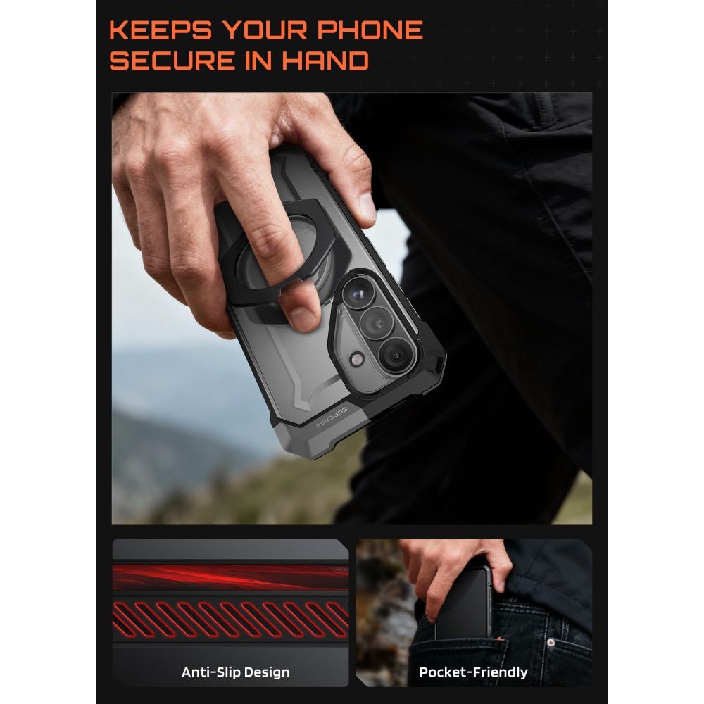 Supcase UB Grip Mag MagSafe-fodral för Samsung Galaxy S26 - Svart
