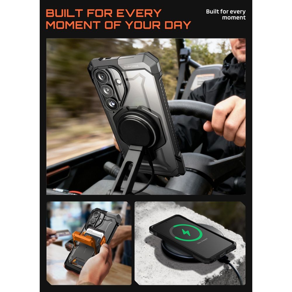 Supcase UB Grip Mag MagSafe-fodral för Samsung Galaxy S26 - Svart