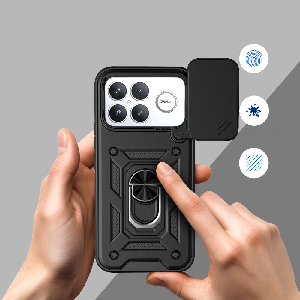 Tech-Protect CamShield Pro-etui til Xiaomi Poco F8 Ultra - Sort