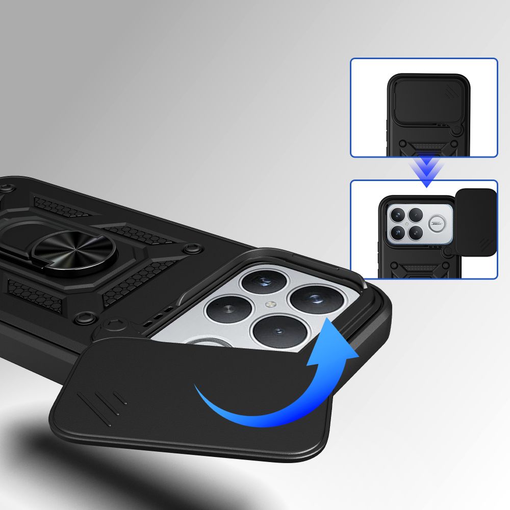 Tech-Protect CamShield Pro-etui til Xiaomi Poco F8 Ultra - Sort