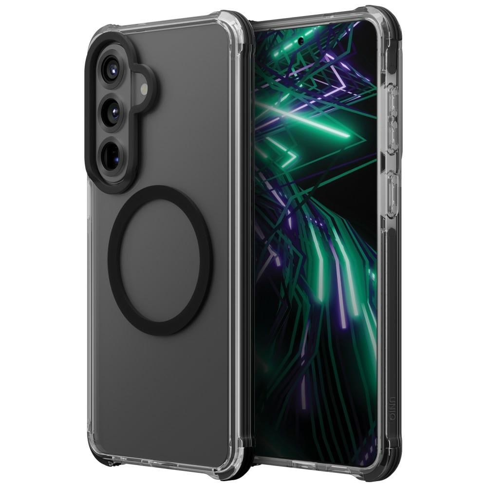 Uniq Combat-fodral för Samsung Galaxy S26+ Magclick-laddning - Svart