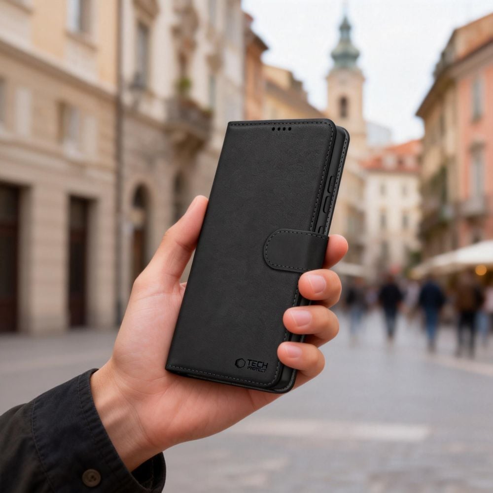 Tech-Protect plånboksfodral för Samsung Galaxy S26 Ultra - Svart