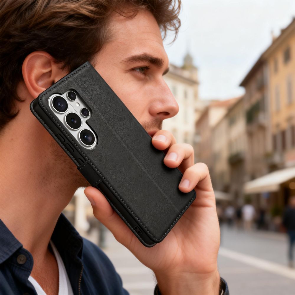 Tech-Protect plånboksfodral för Samsung Galaxy S26 Ultra - Svart