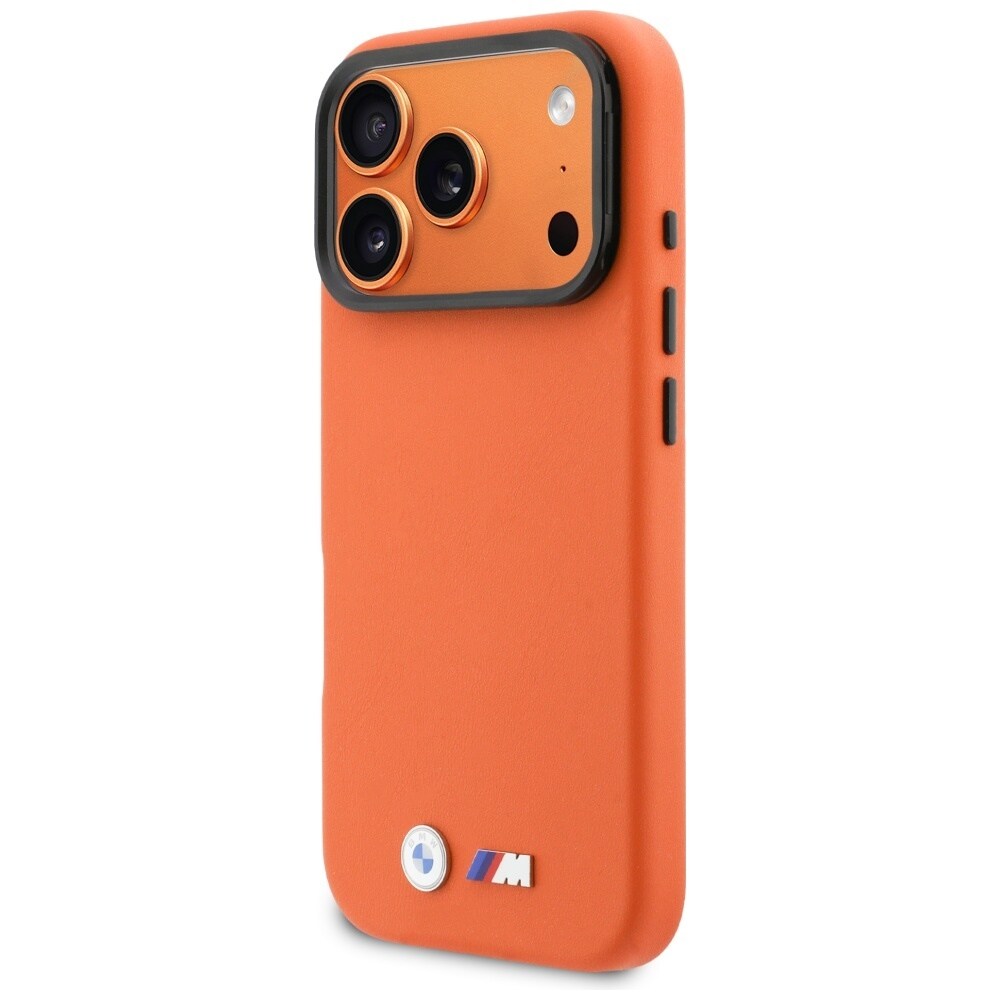 BMW M MagSafe-fodral med metallogo för iPhone 17 Pro - Orange