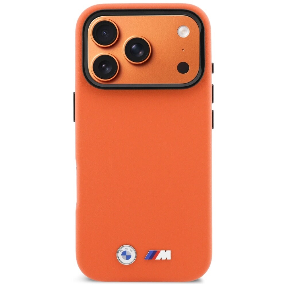 BMW M MagSafe-fodral med metallogo för iPhone 17 Pro - Orange
