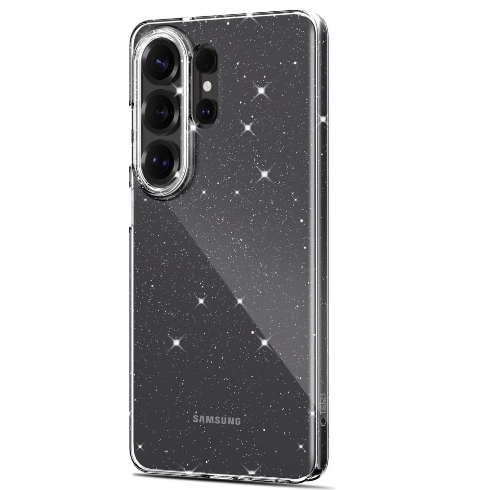 Tech-Protect FlexAir-fodral för Samsung Galaxy S26 Ultra - Klar och glitter