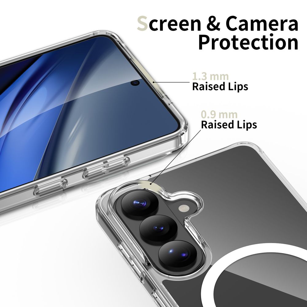Tech-Protect FlexAir Hybrid MagSafe-etui til Samsung Galaxy S26+ - Transparent
