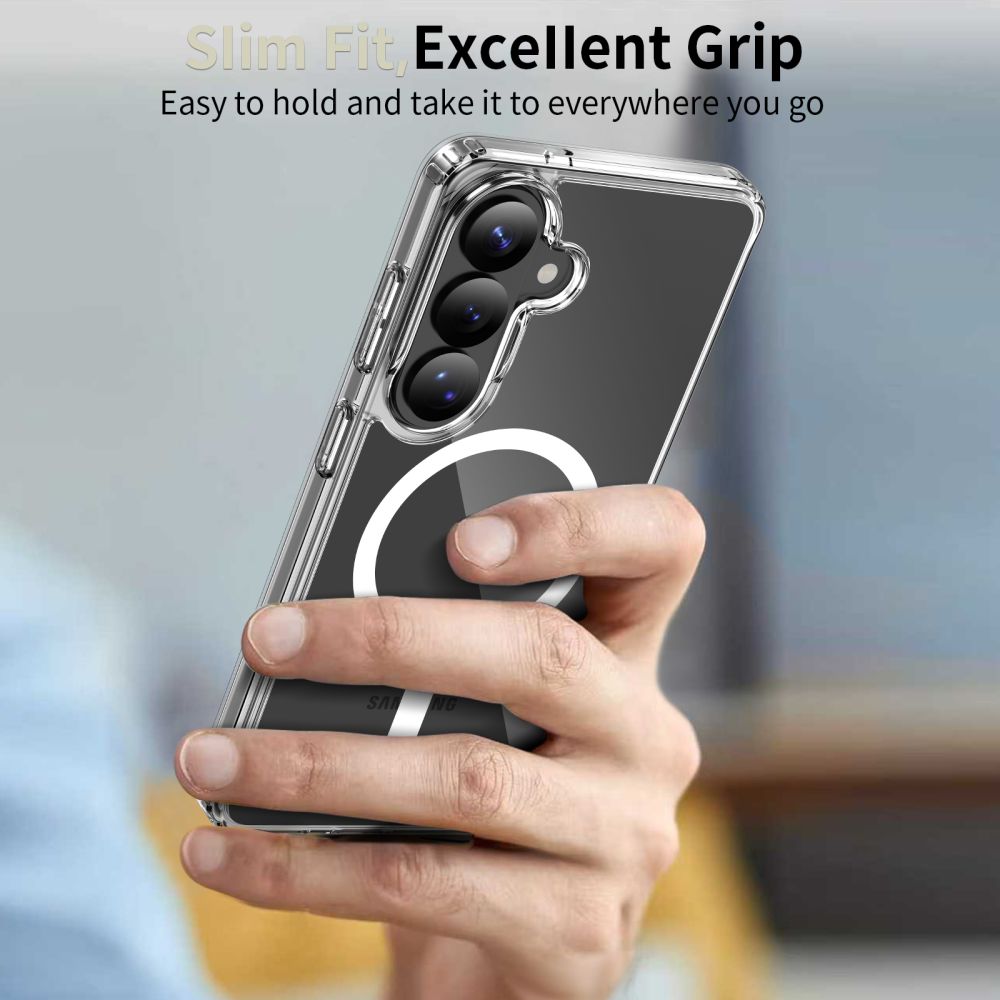 Tech-Protect FlexAir Hybrid MagSafe-etui til Samsung Galaxy S26+ - Transparent