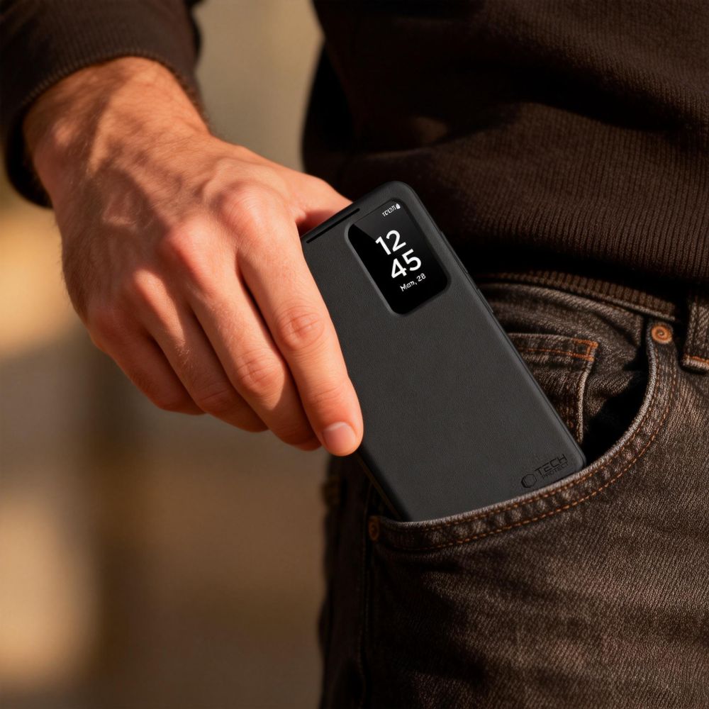 Tech-Protect Smart plånboksfodral för Samsung Galaxy S26 Ultra - Svart