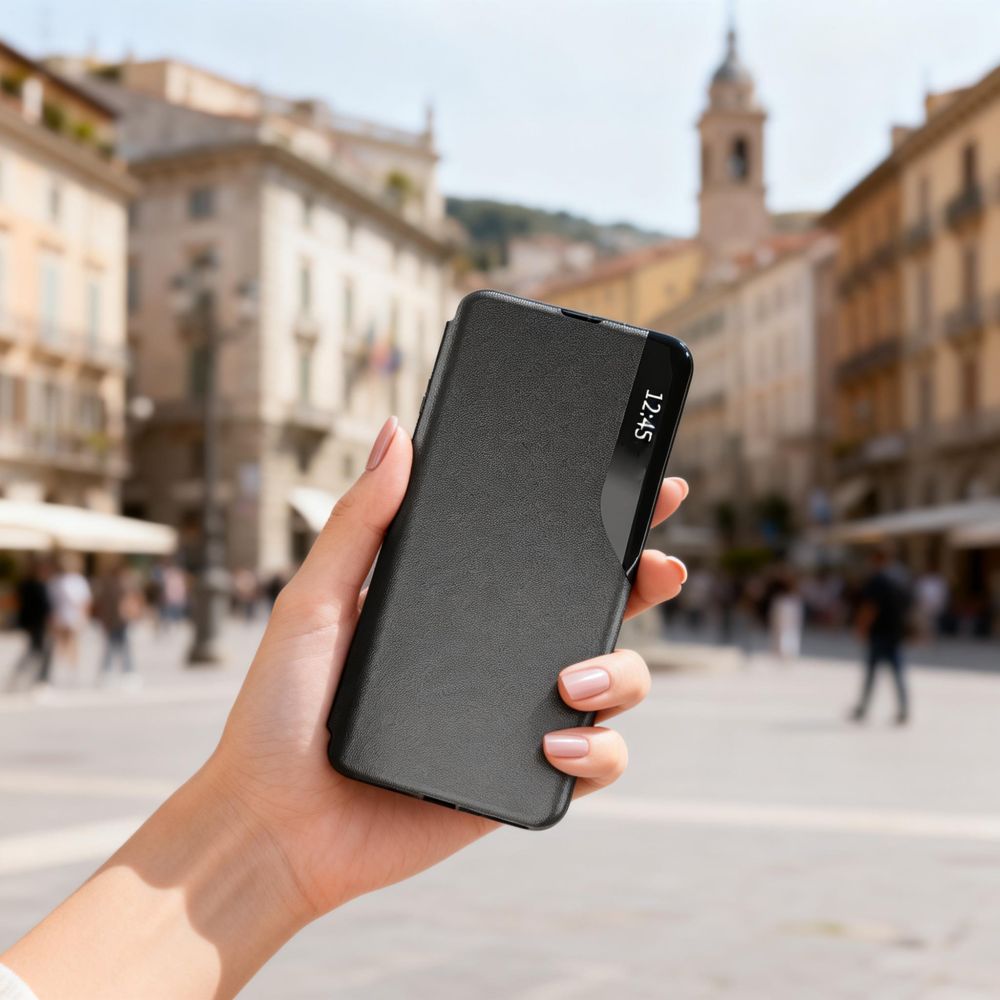 Tech-Protect Smart View-etui til Samsung Galaxy A57 5G - Sort