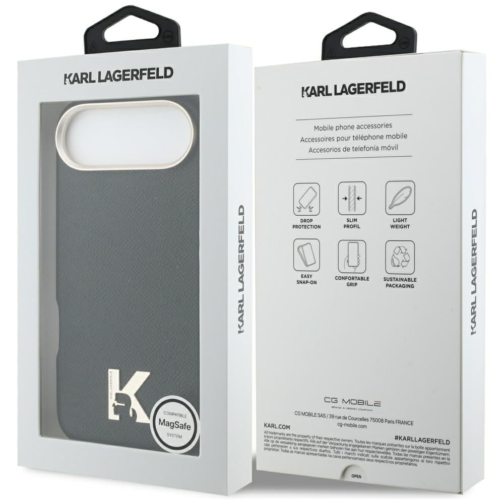 Karl Lagerfeld Karl Head Logo MagSafe-fodral för iPhone Air - Svart