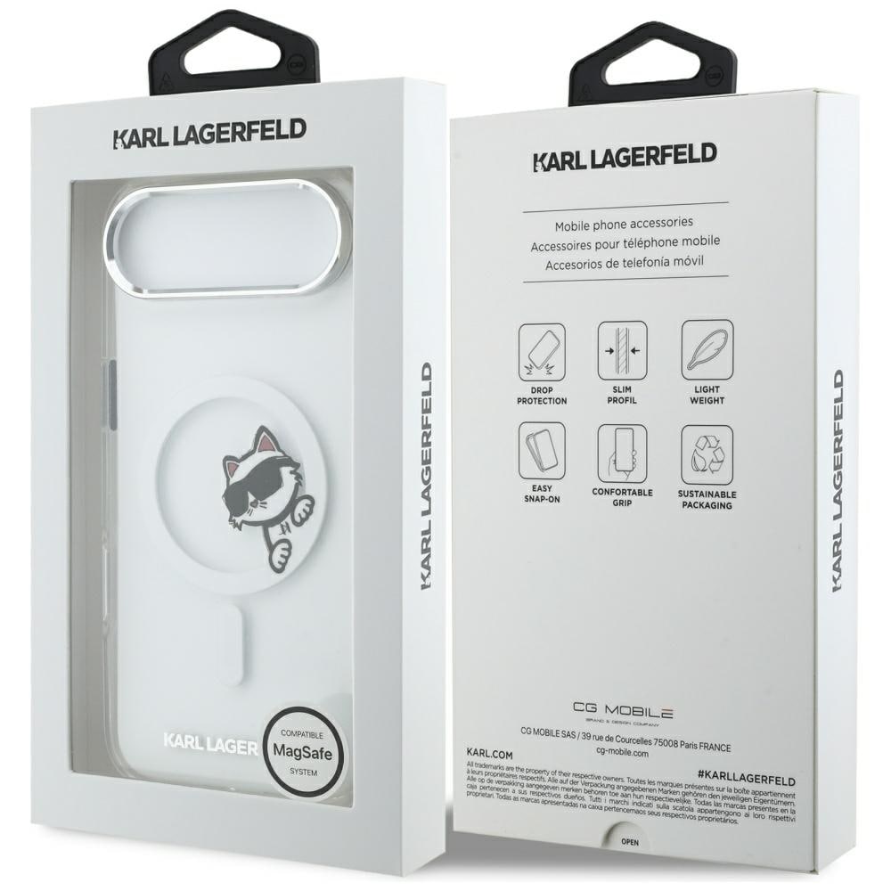 Karl Lagerfeld IML Peekaboo MagSafe-fodral för iPhone Air - Klar