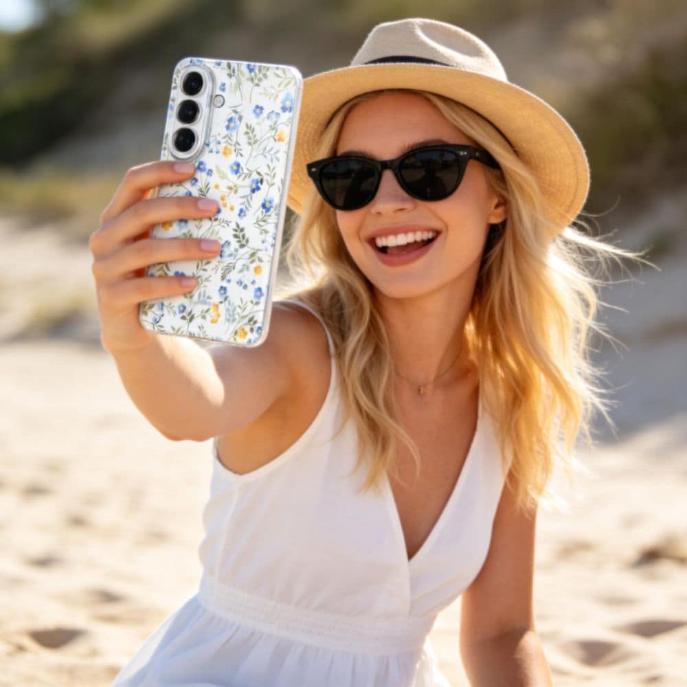 Tech-Protect FlexAir-fodral för Samsung Galaxy S26 - Färgglada blommor