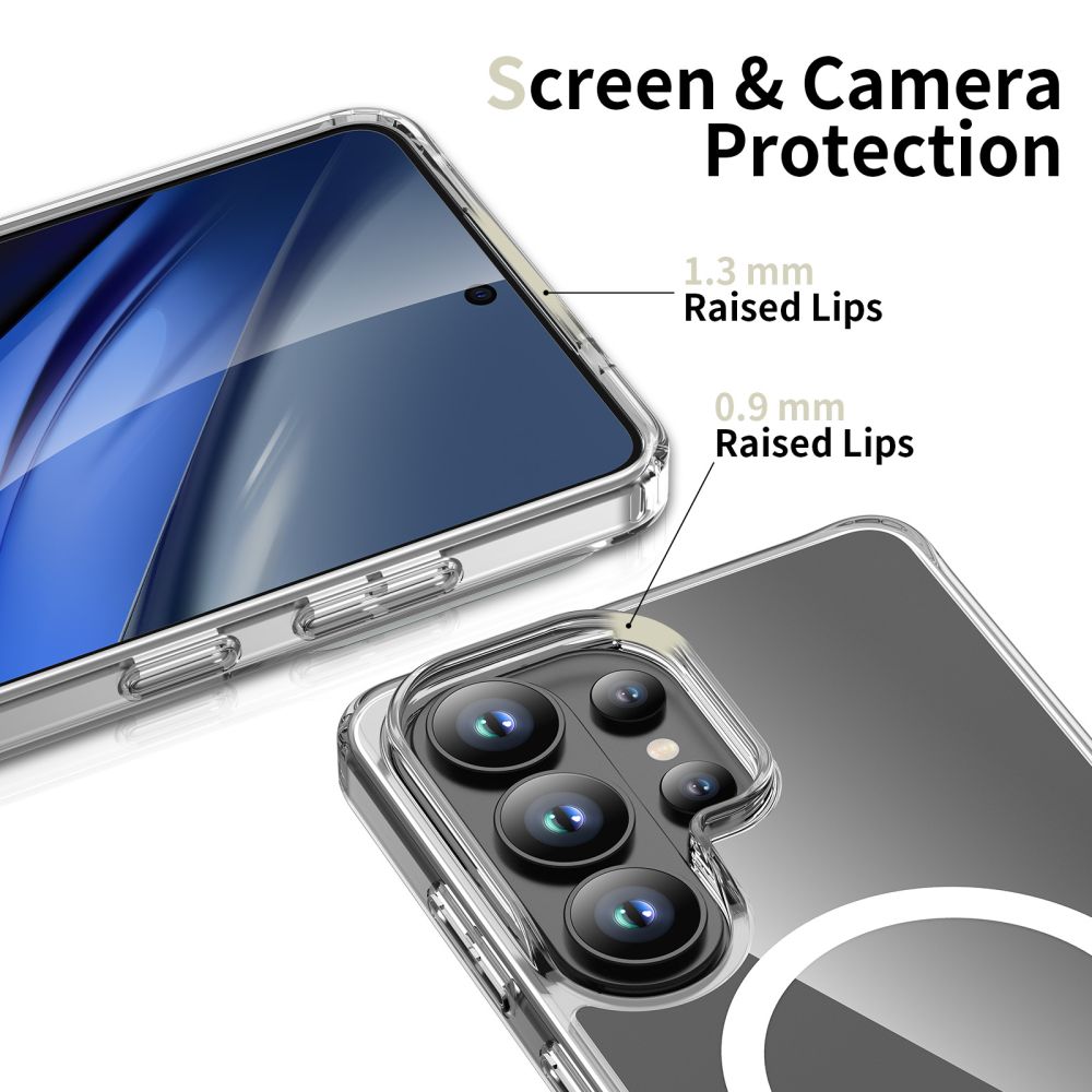 Tech-Protect FlexAir Hybrid MagSafe-fodral för Samsung Galaxy S26 Ultra - Transparent