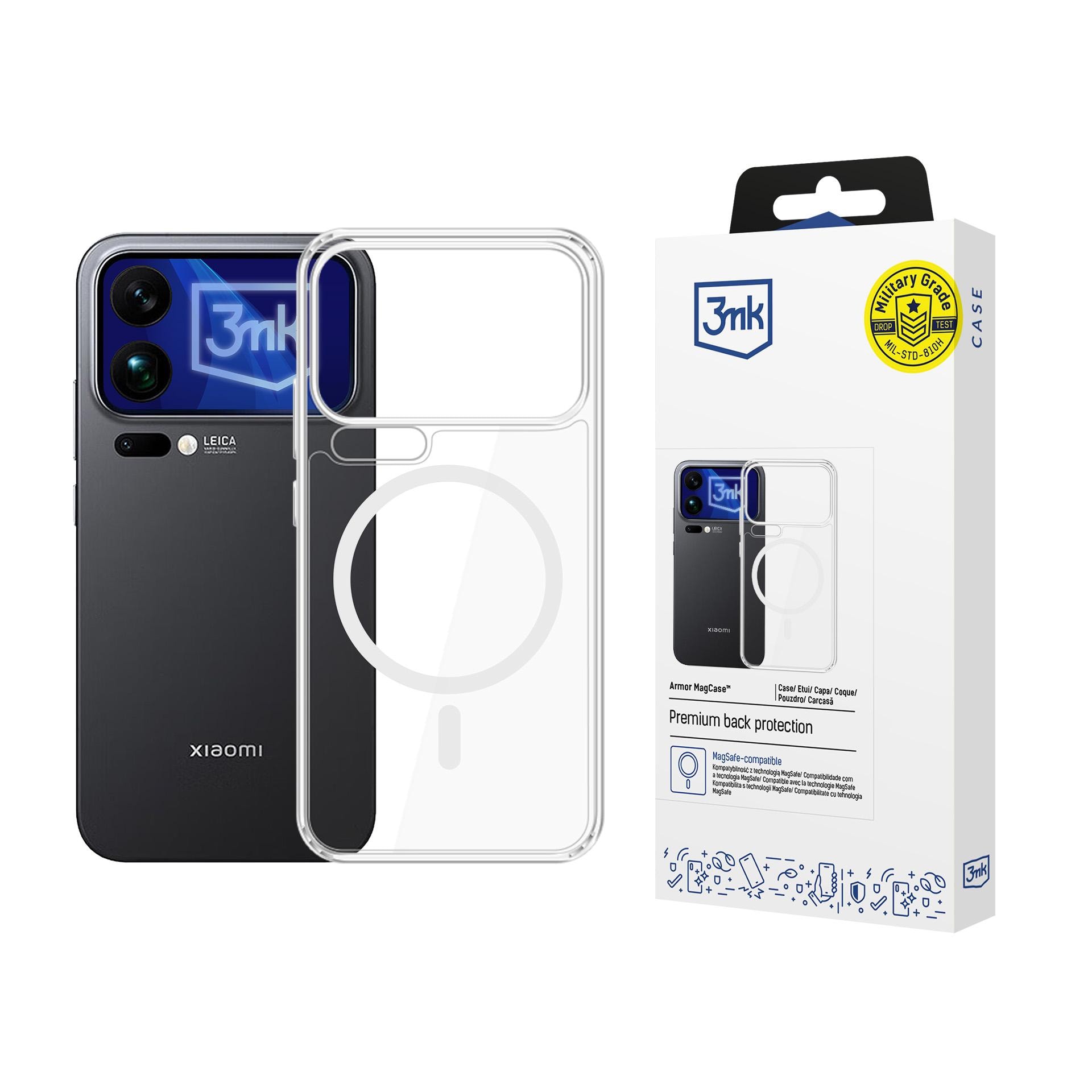 3mk Armor MagCase til Xiaomi 17 Pro - gennemsigtig