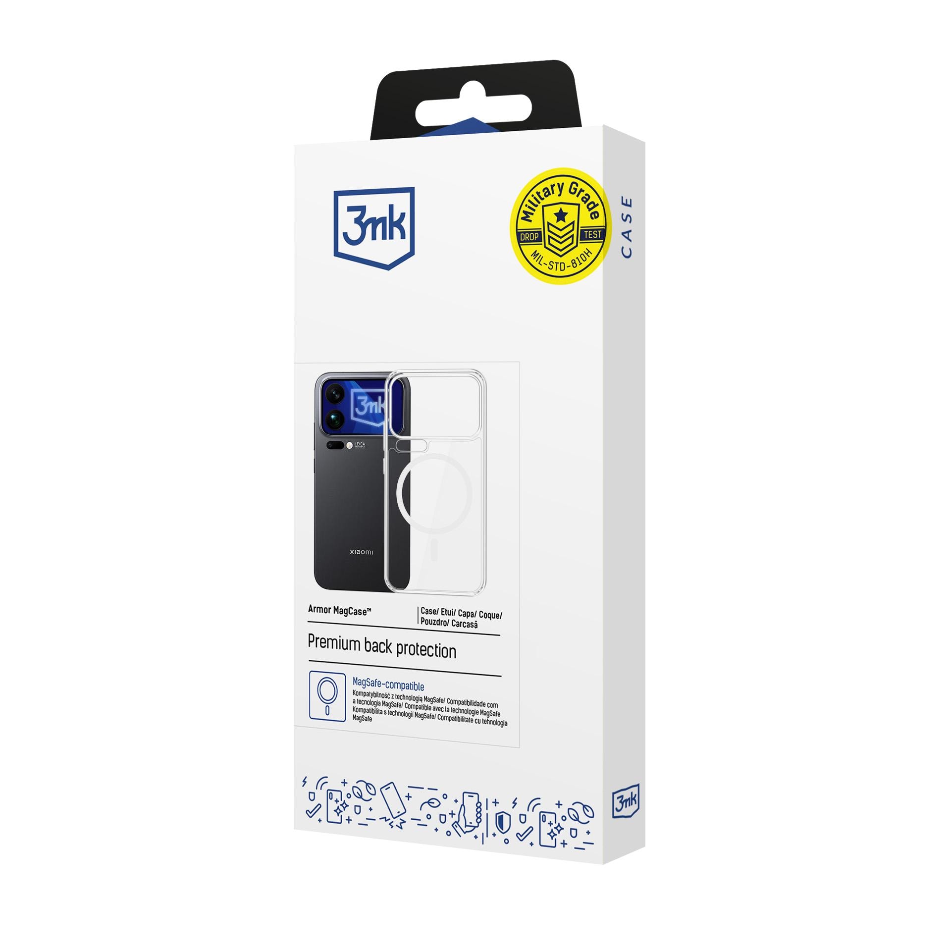 3mk Armor MagCase til Xiaomi 17 Pro - gennemsigtig