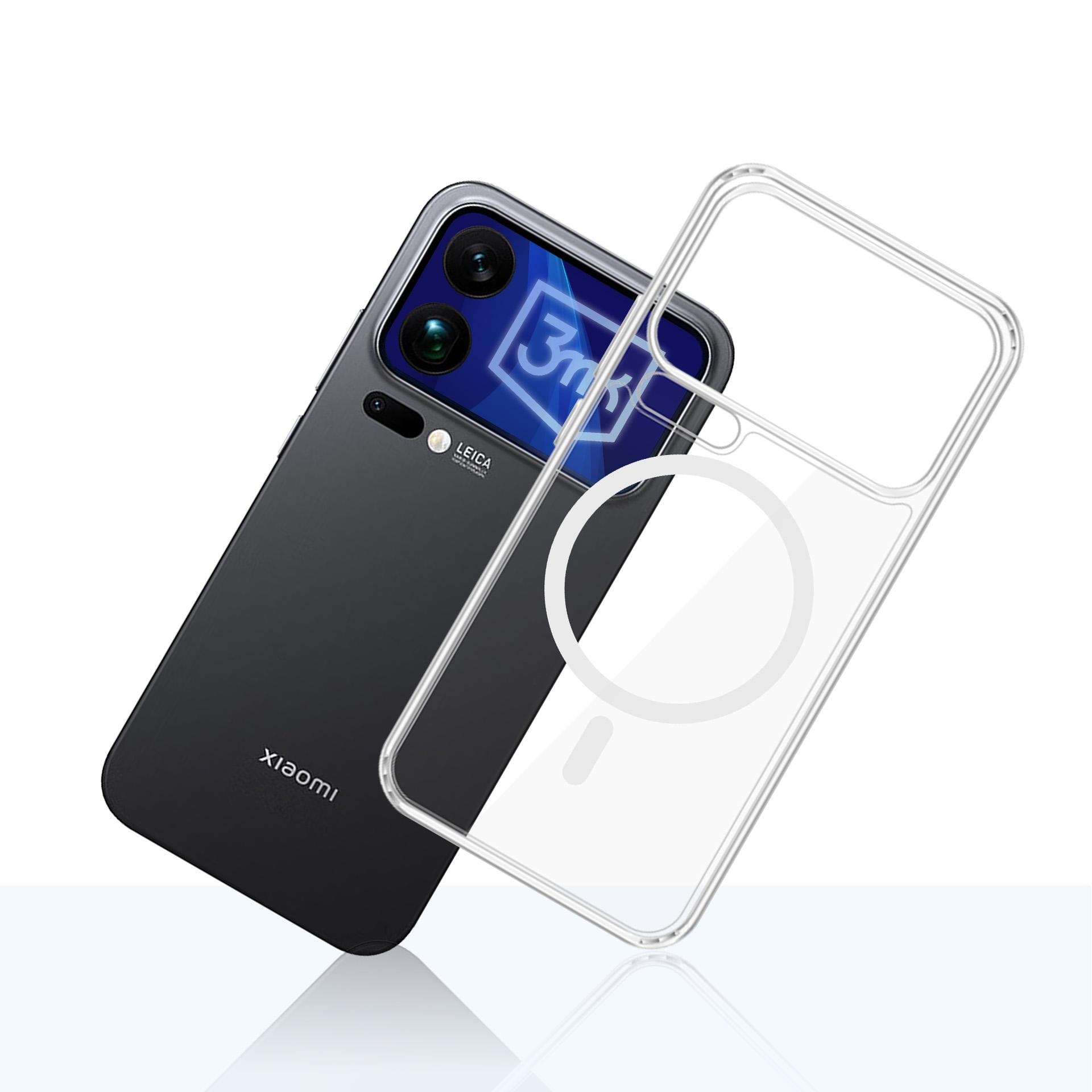 3mk Armor MagCase til Xiaomi 17 Pro - gennemsigtig