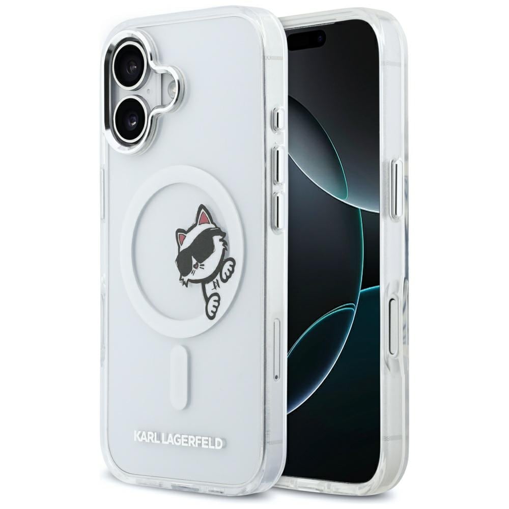 Karl Lagerfeld IML Peekaboo MagSafe iPhone 17 Fodral - Transparent