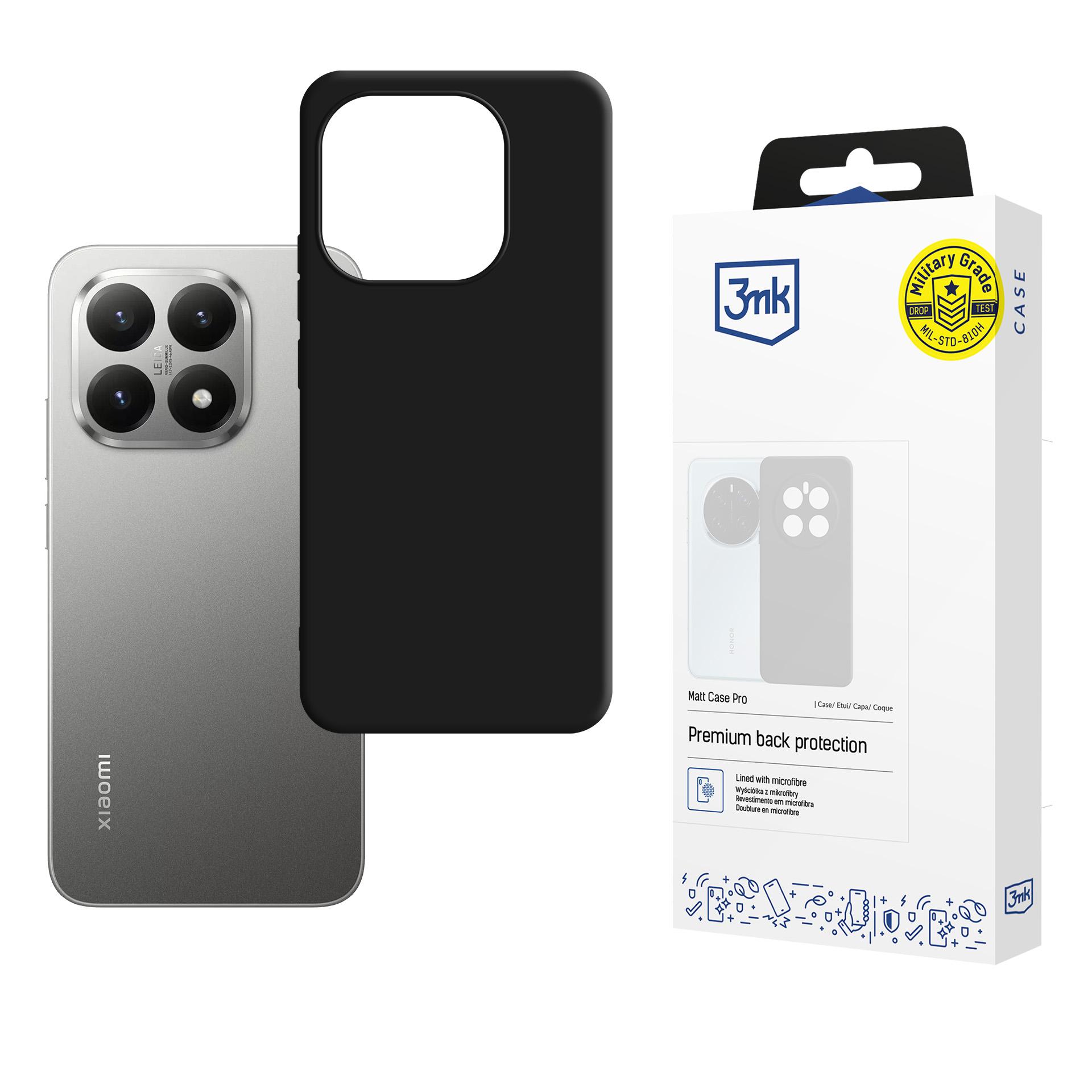3mk Matt Case Pro-fodral för Xiaomi 15T 5G - svart