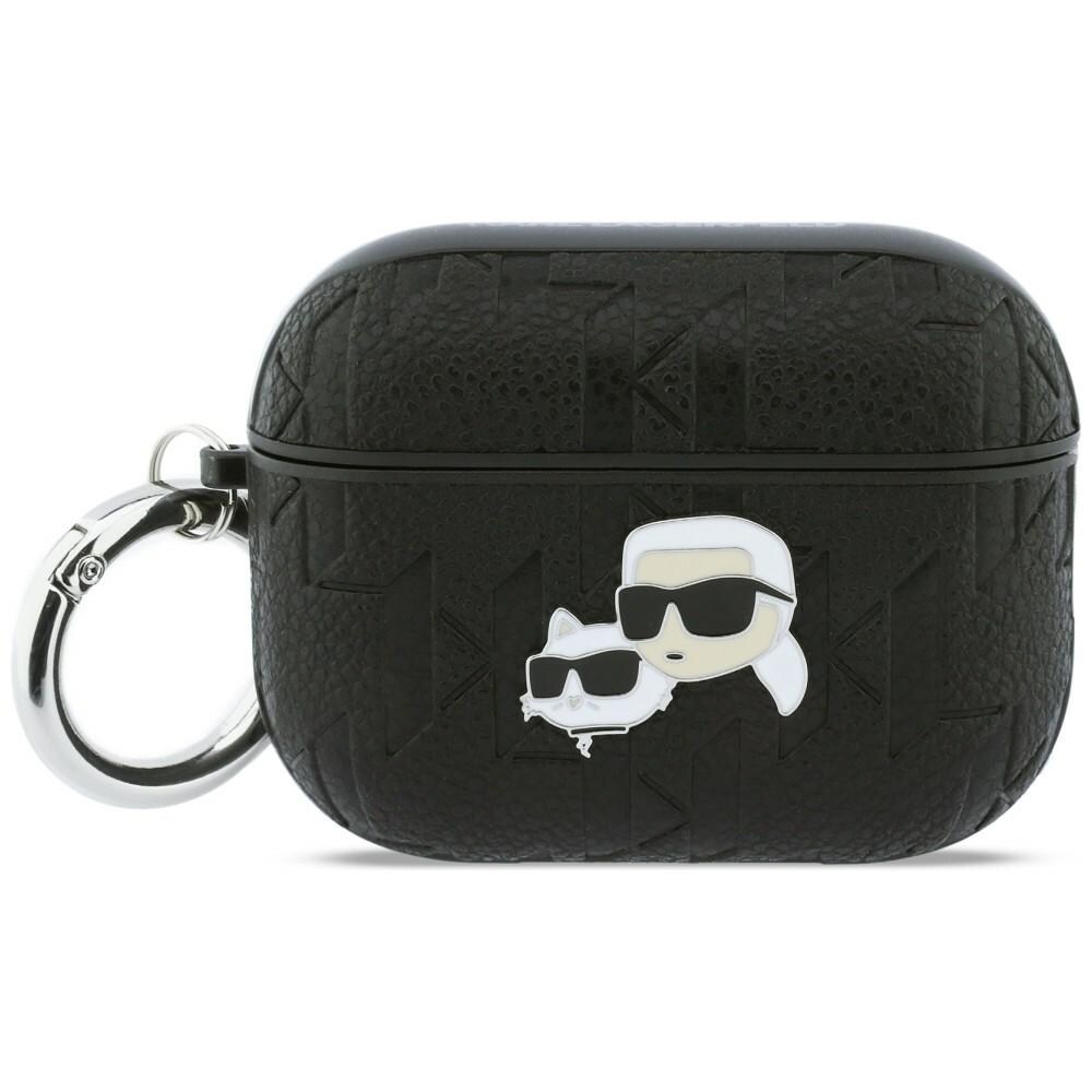 Karl Lagerfeld Monogram Karl & Choupette huvudfodral för AirPods Pro 3 - Svart