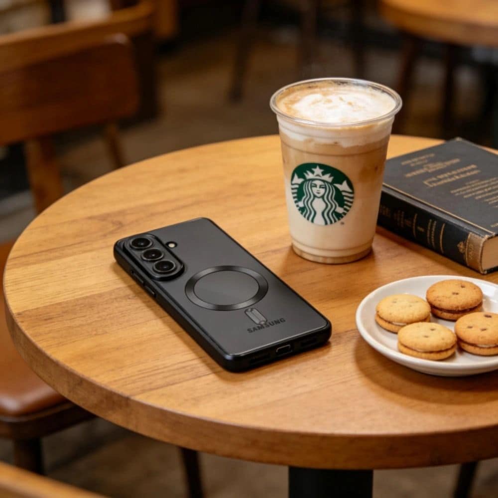 Tech-Protect MagFlex-etui til Samsung Galaxy S26+ - Gennemsigtig sort