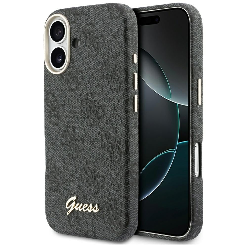 Guess 4G Script MagSafe-fodral för iPhone 17 - svart