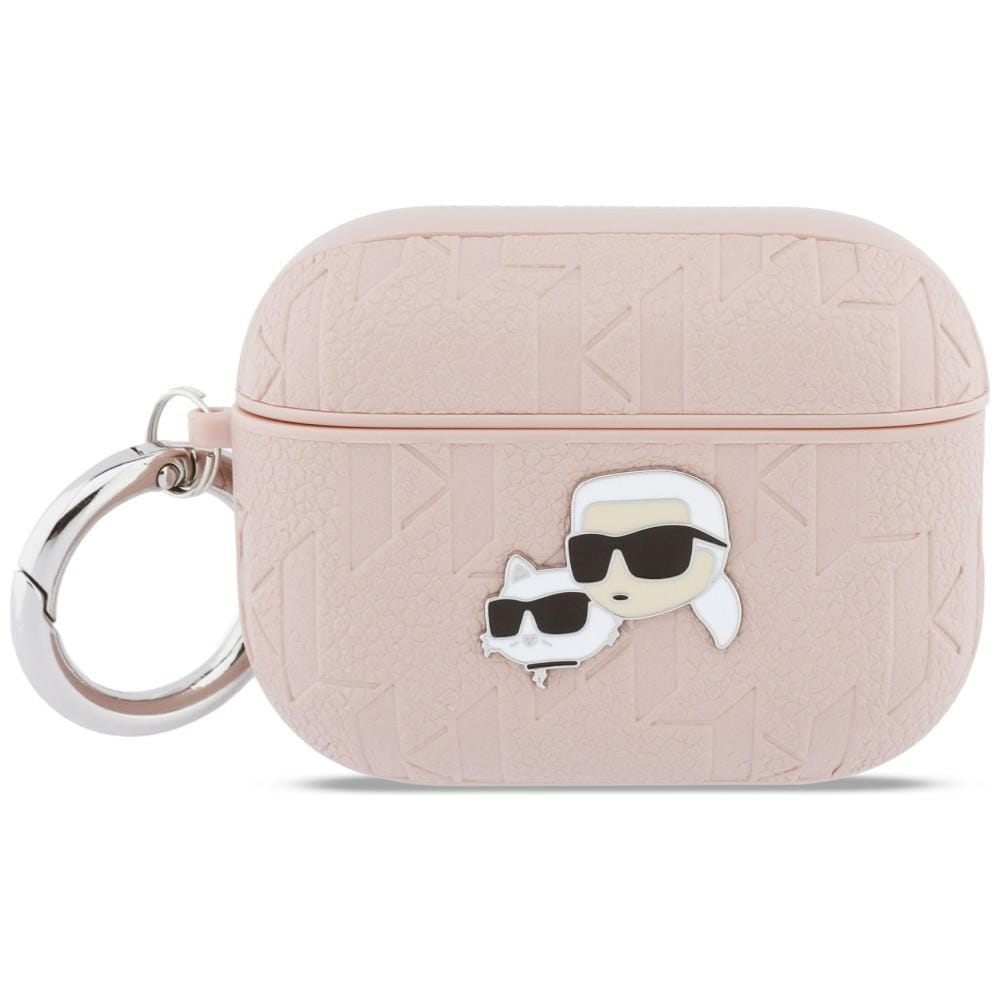 Karl Lagerfeld Monogram Karl & Choupette Huvudfodral för AirPods Pro 3 - Rosa