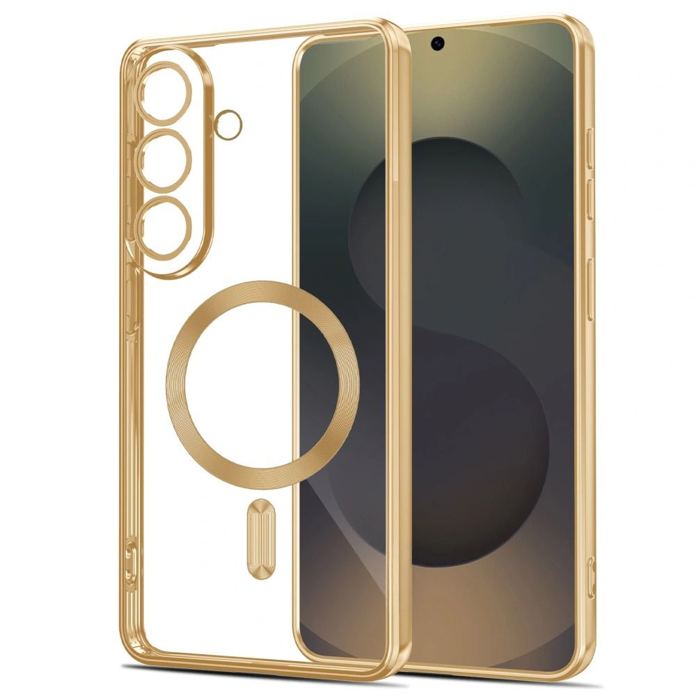 Tech-Protect MagFlex-etui til Samsung Galaxy S26+ - Gennemsigtig guld