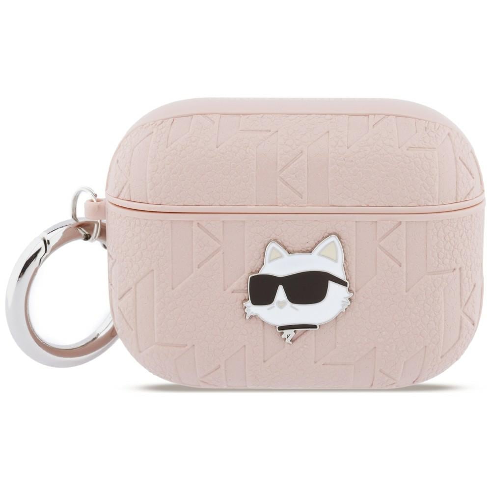 Karl Lagerfeld Monogram Choupette huvudfodral för AirPods Pro 3 - Rosa