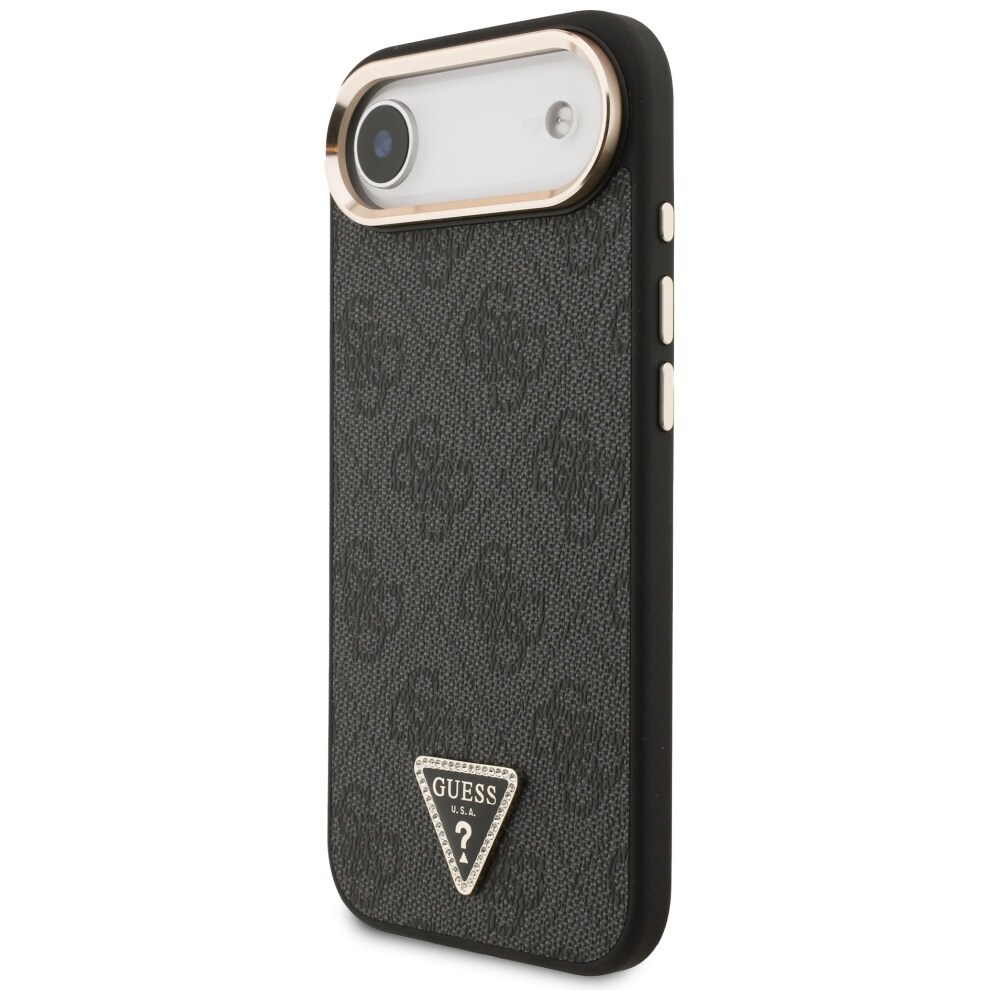Guess 4G Triangle Logo MagSafe-fodral för iPhone Air - svart och guld