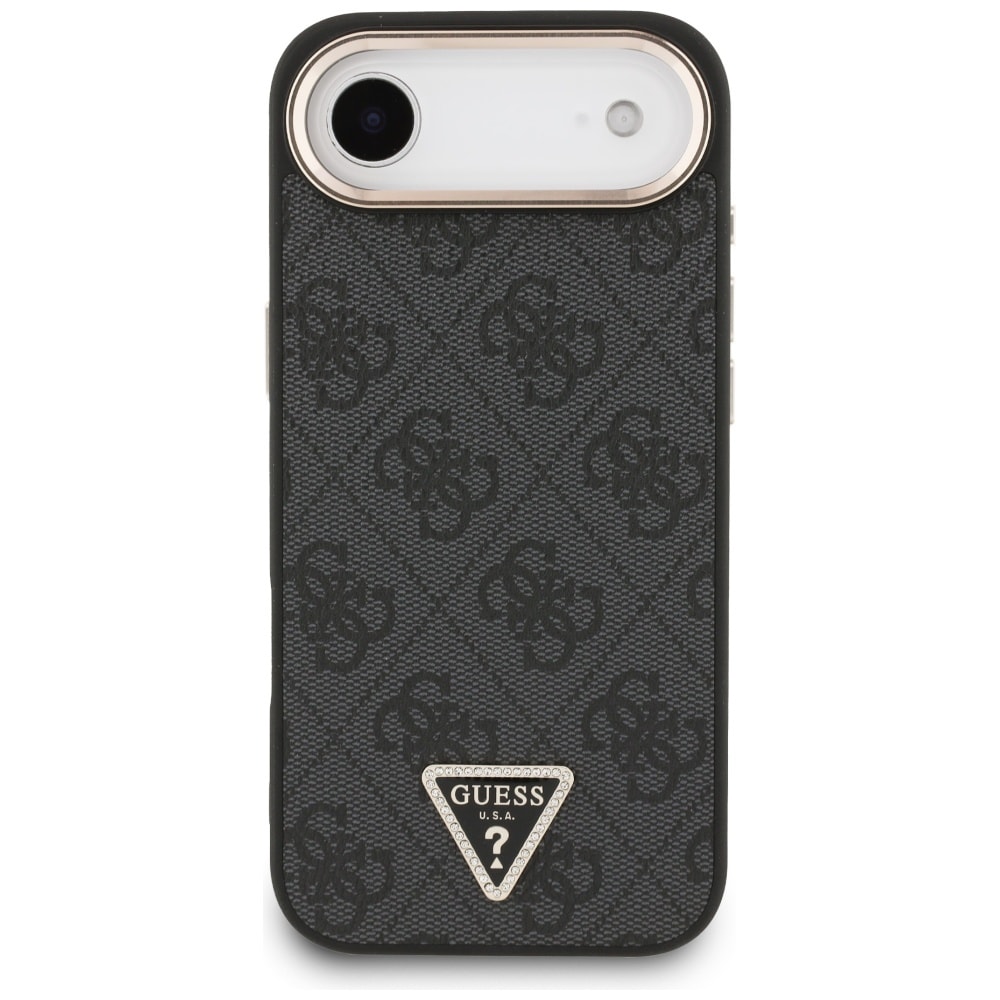 Guess 4G Triangle Logo MagSafe-fodral för iPhone Air - svart och guld
