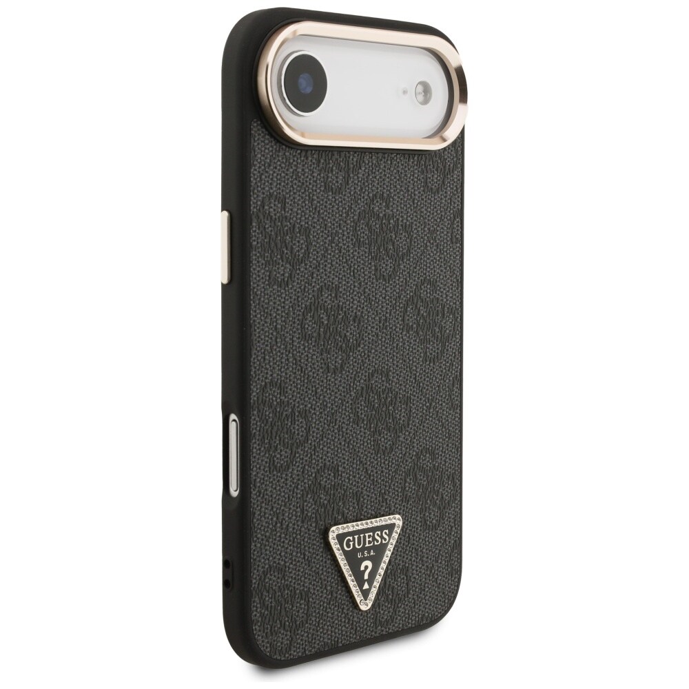 Guess 4G Triangle Logo MagSafe-fodral för iPhone Air - svart och guld