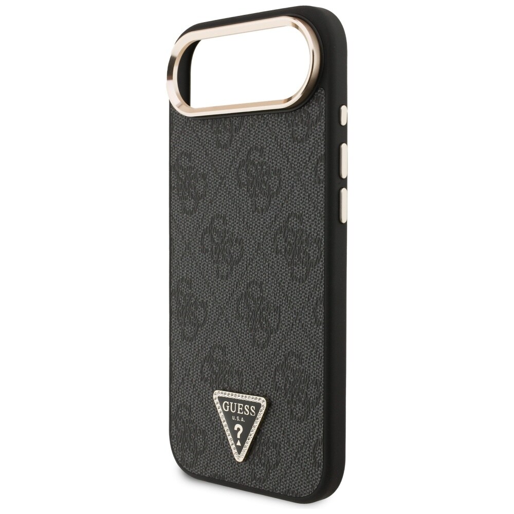 Guess 4G Triangle Logo MagSafe-fodral för iPhone Air - svart och guld