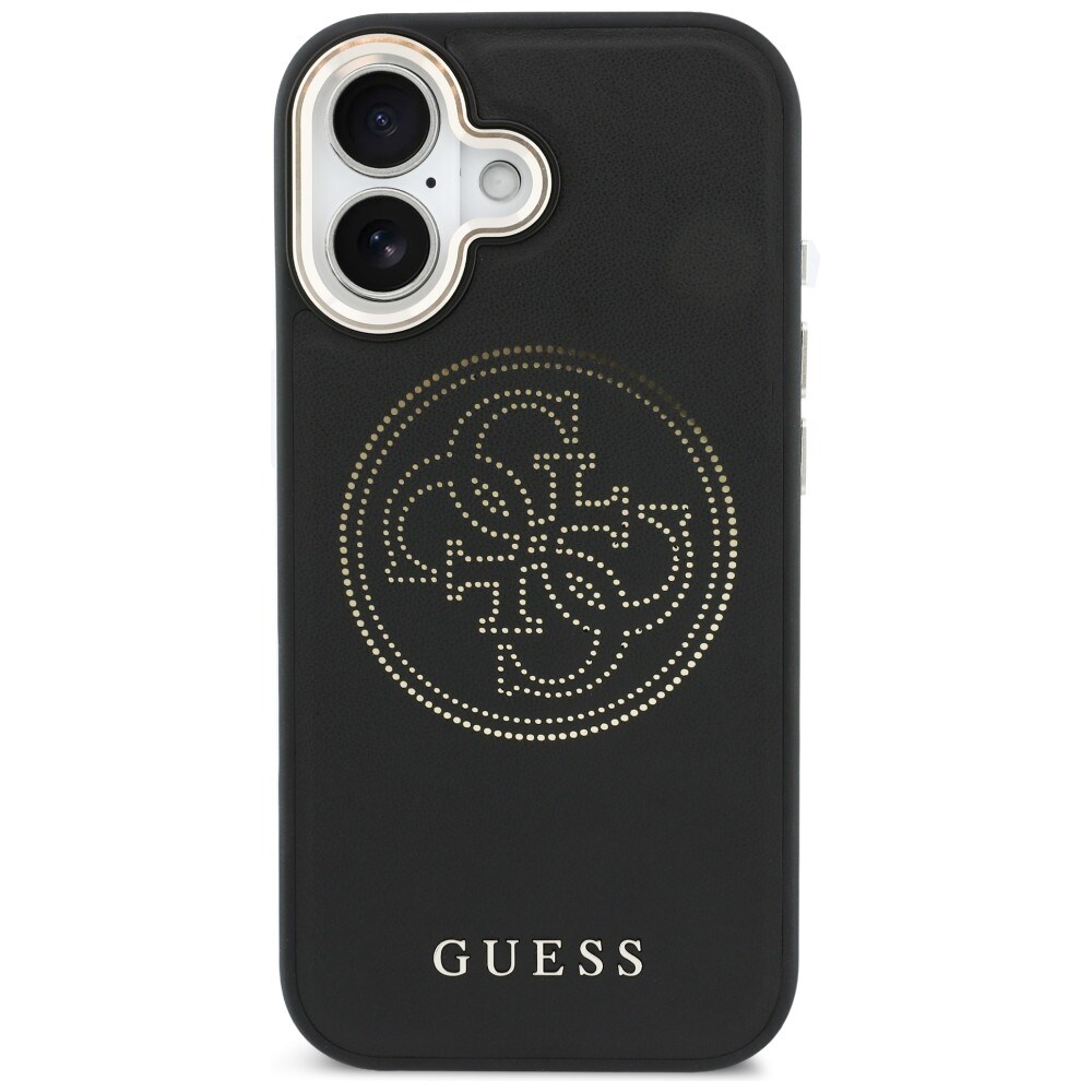 Guess Perforeret 4G MagSafe-etui til iPhone 17 - sort