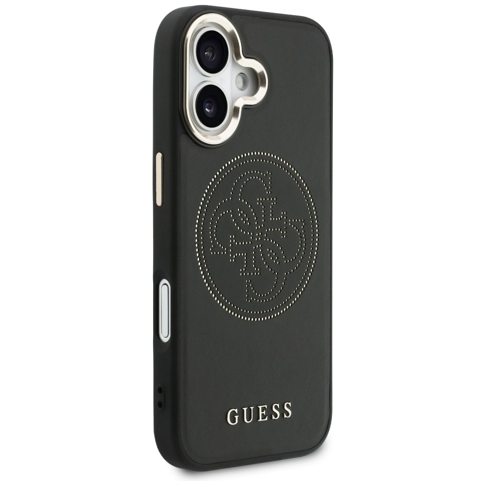 Guess Perforeret 4G MagSafe-etui til iPhone 17 - sort