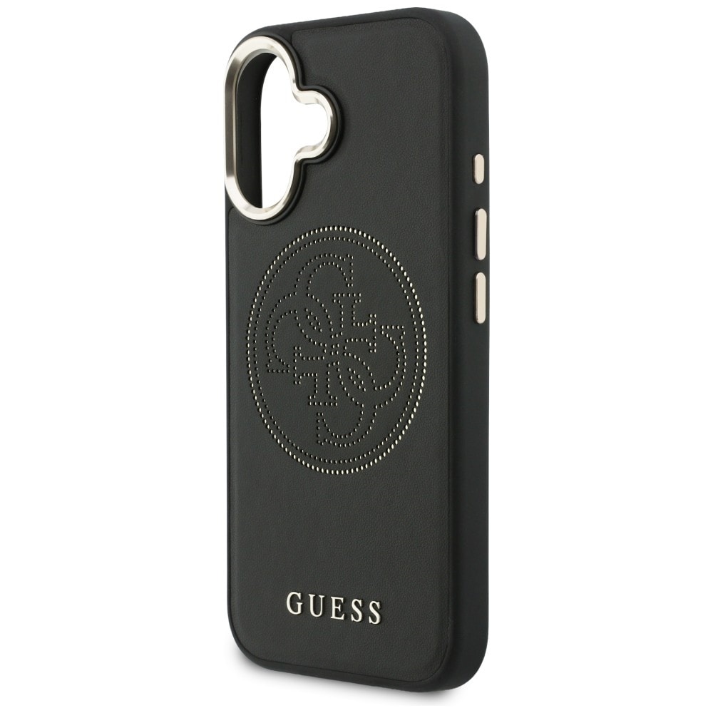 Guess Perforeret 4G MagSafe-etui til iPhone 17 - sort