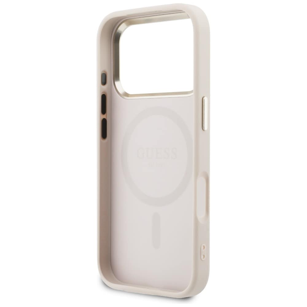 Guess Perforeret 4G MagSafe-etui til iPhone 17 Pro Max - Pink